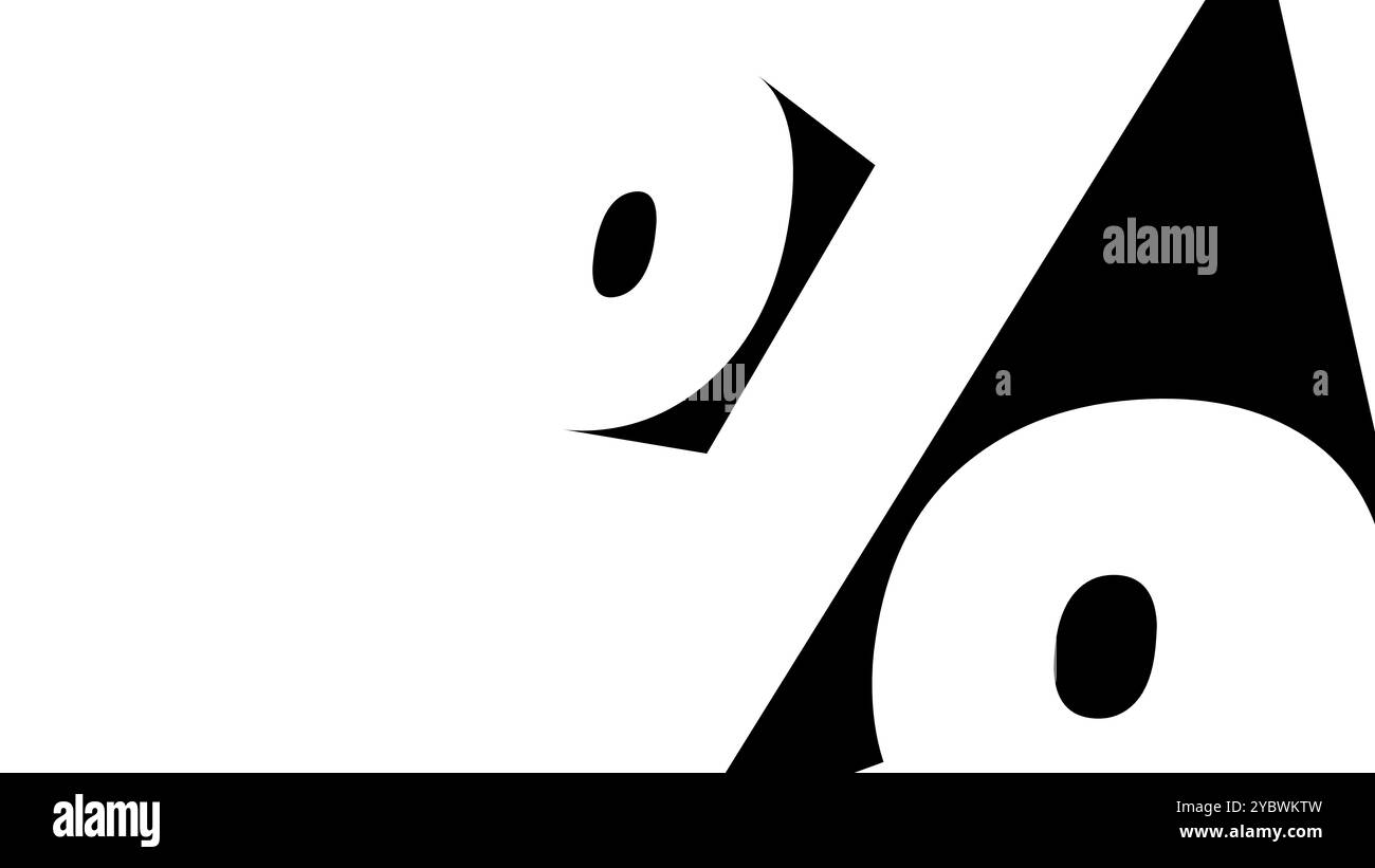 Prozentzeichen 3D-Buchstabe, weißer Hintergrund, schwarzes Lesezeichen Stockfoto