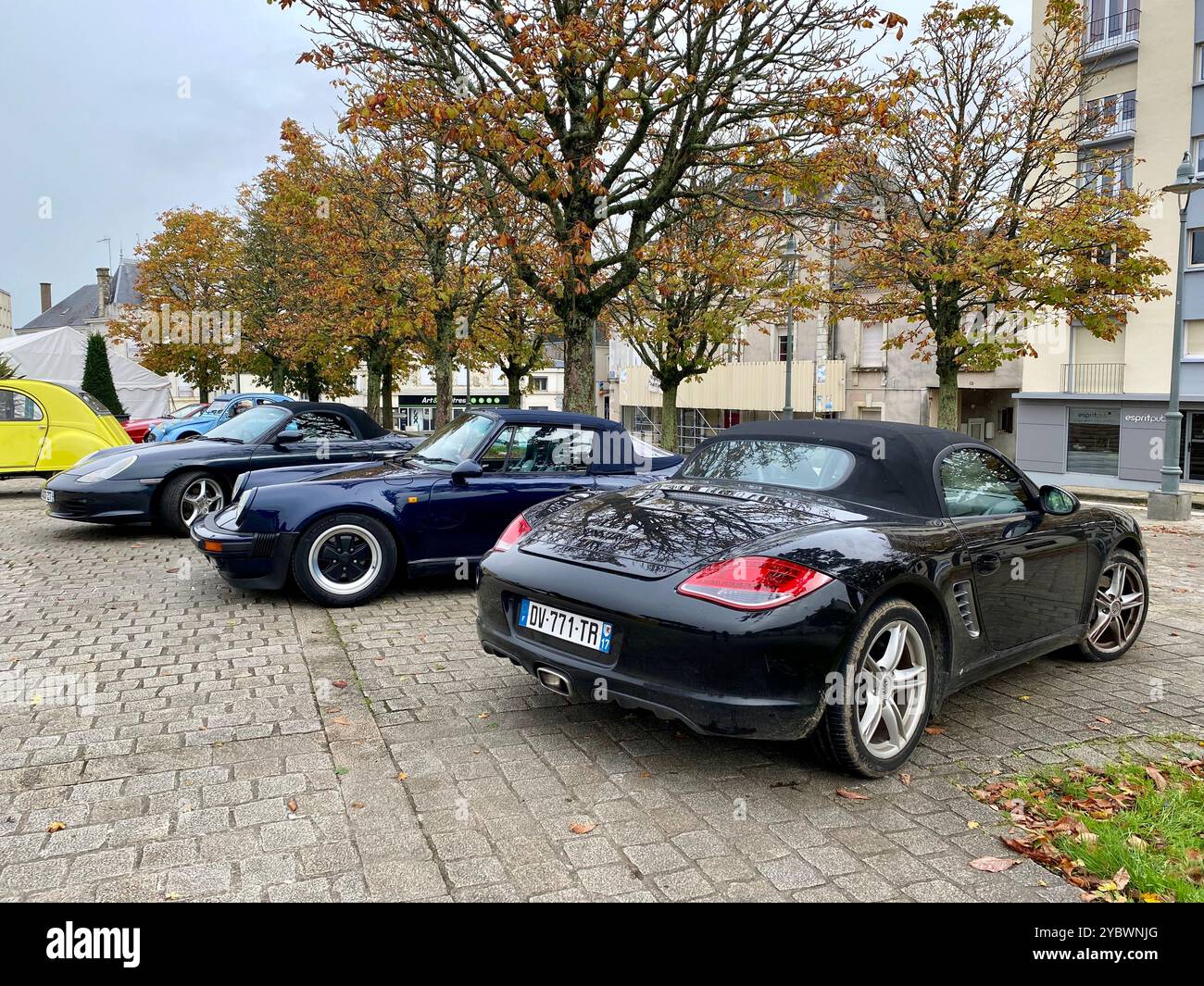 Porsche 911 und Boxster Stockfoto