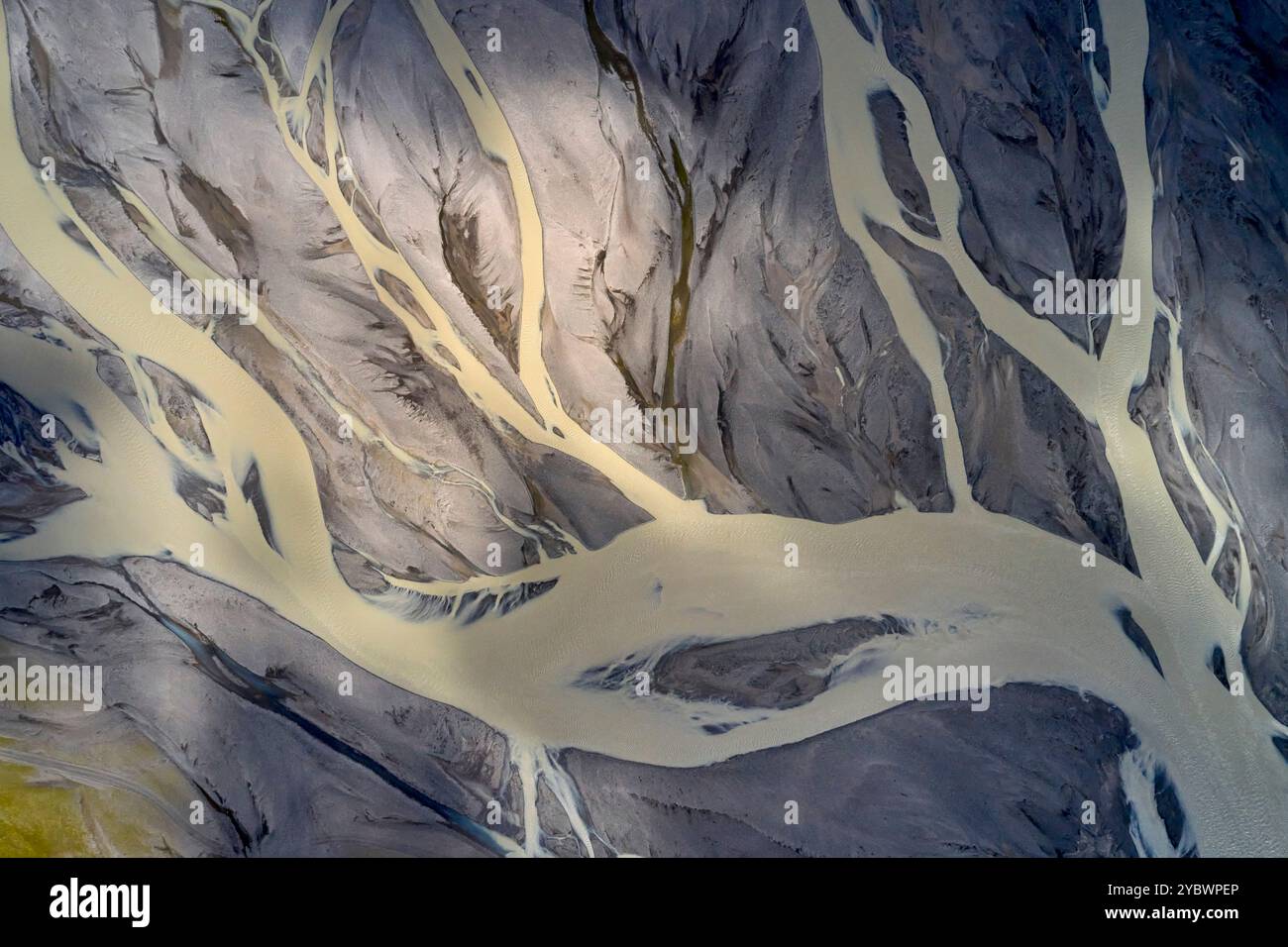 Island, Austurland, Fluss Jokulsa i Loni in Richtung Lónsöræfi Stockfoto