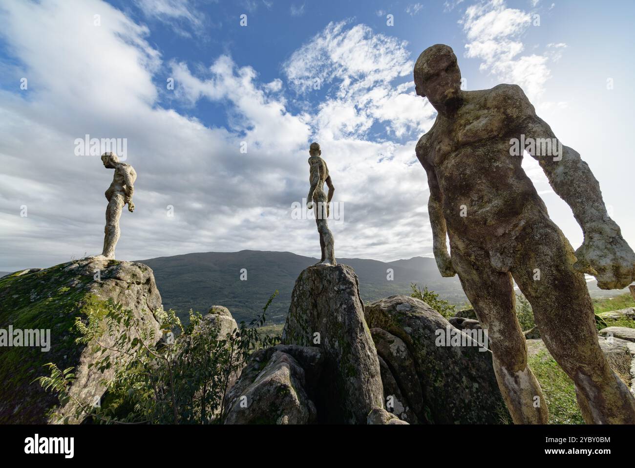 Mirador de la Memoria, Jerte Valley, Extremadura, Spanien, Europa Stockfoto