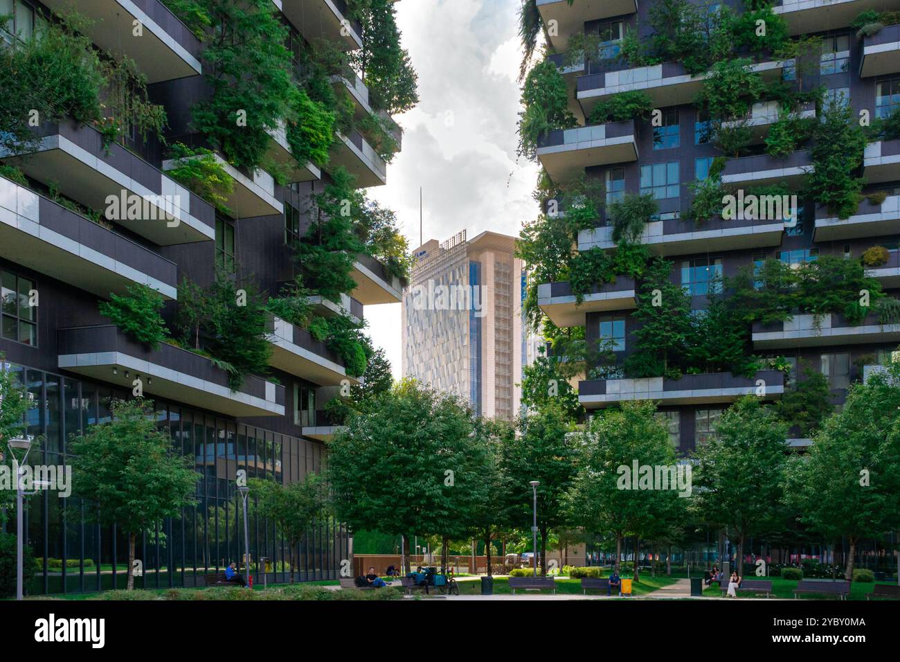 Bosco Verticale - vertikaler Garten in Mailand, Italien Stockfoto