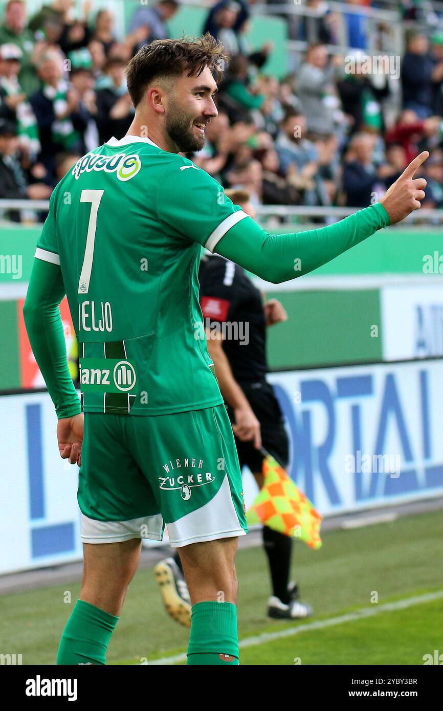 Wien, Österreich. Oktober 2024. WIEN, ÖSTERREICH - 20. OKTOBER: Jubeljubel durch Torschütze Dion Beljo von Rapid während des Admiral-Bundesliga-Spiels zwischen SK Rapid und TSV Egger Glas Hartberg im Allianz Stadion am 20. Oktober 2024 in Wien, Österreich.241020 SEPA 29 002 - 20241020 PD11274 Credit: APA-PictureDesk/Alamy Live News Stockfoto
