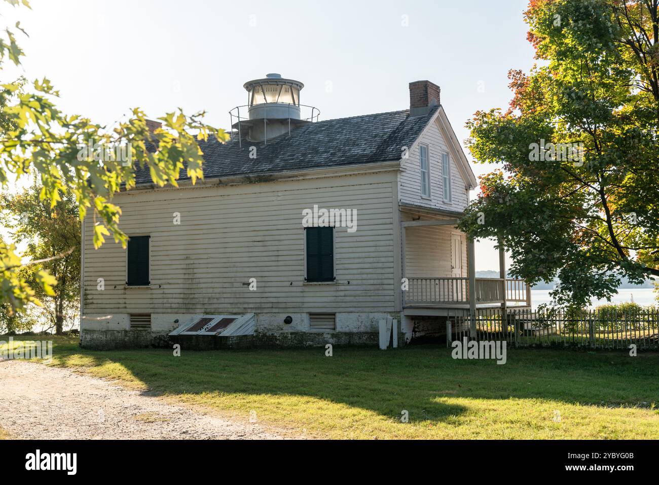 Jones Point Lighthouse in Alexandria Virginia am Potomoc River Stockfoto