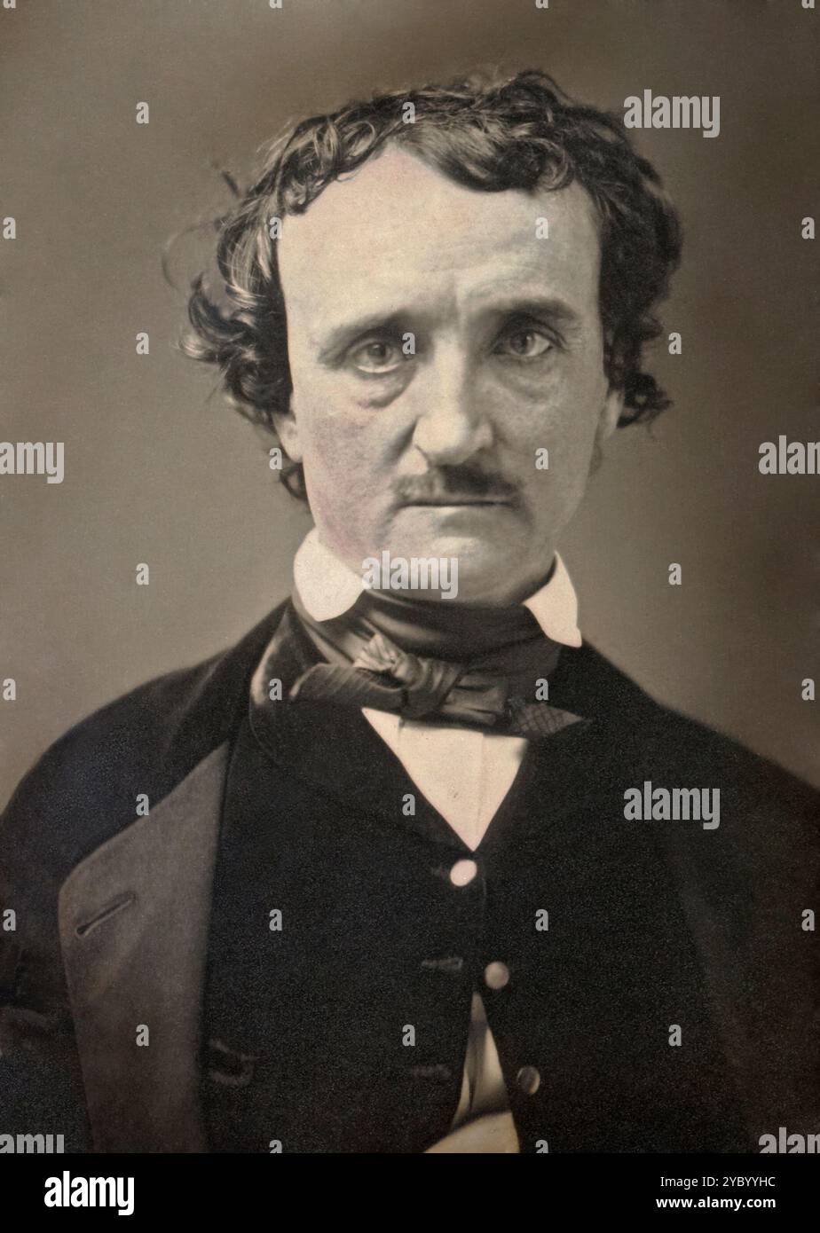 Edgar Allan Poe (1809–1849) US-amerikanischer Schriftsteller, Dichter, Autor Stockfoto