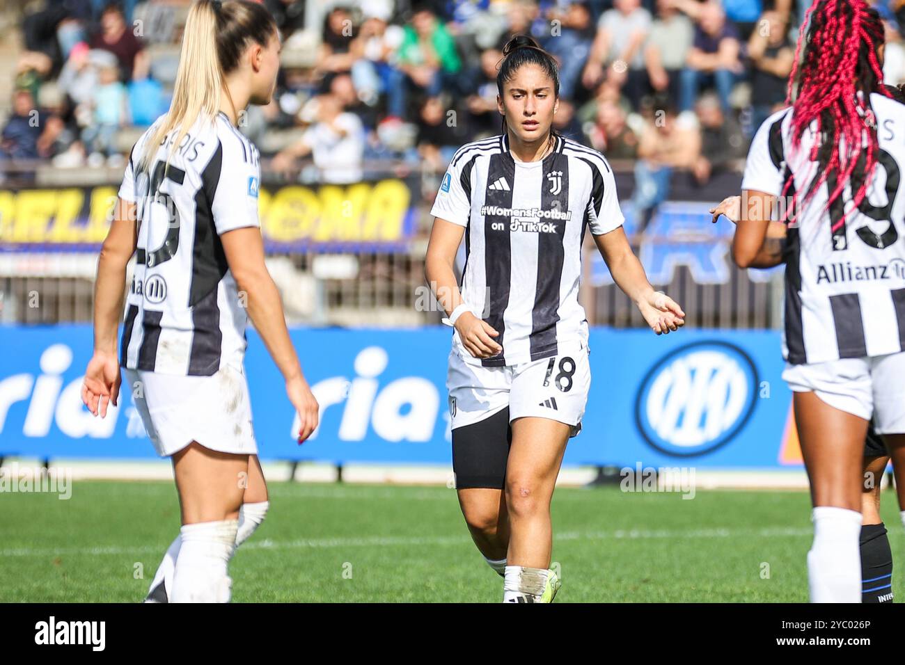 Chiara Beccari beim FC Internazionale gegen Juventus FC, italienischer Fußball Serie A Frauenspiel in Mailand, Italien, 20. Oktober 2024 Stockfoto