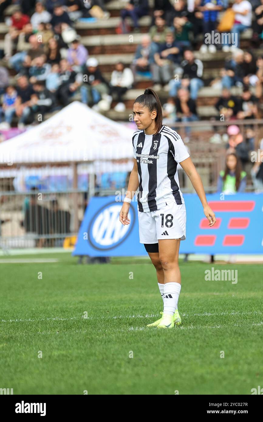 Chiara Beccari beim FC Internazionale gegen Juventus FC, italienischer Fußball Serie A Frauenspiel in Mailand, Italien, 20. Oktober 2024 Stockfoto