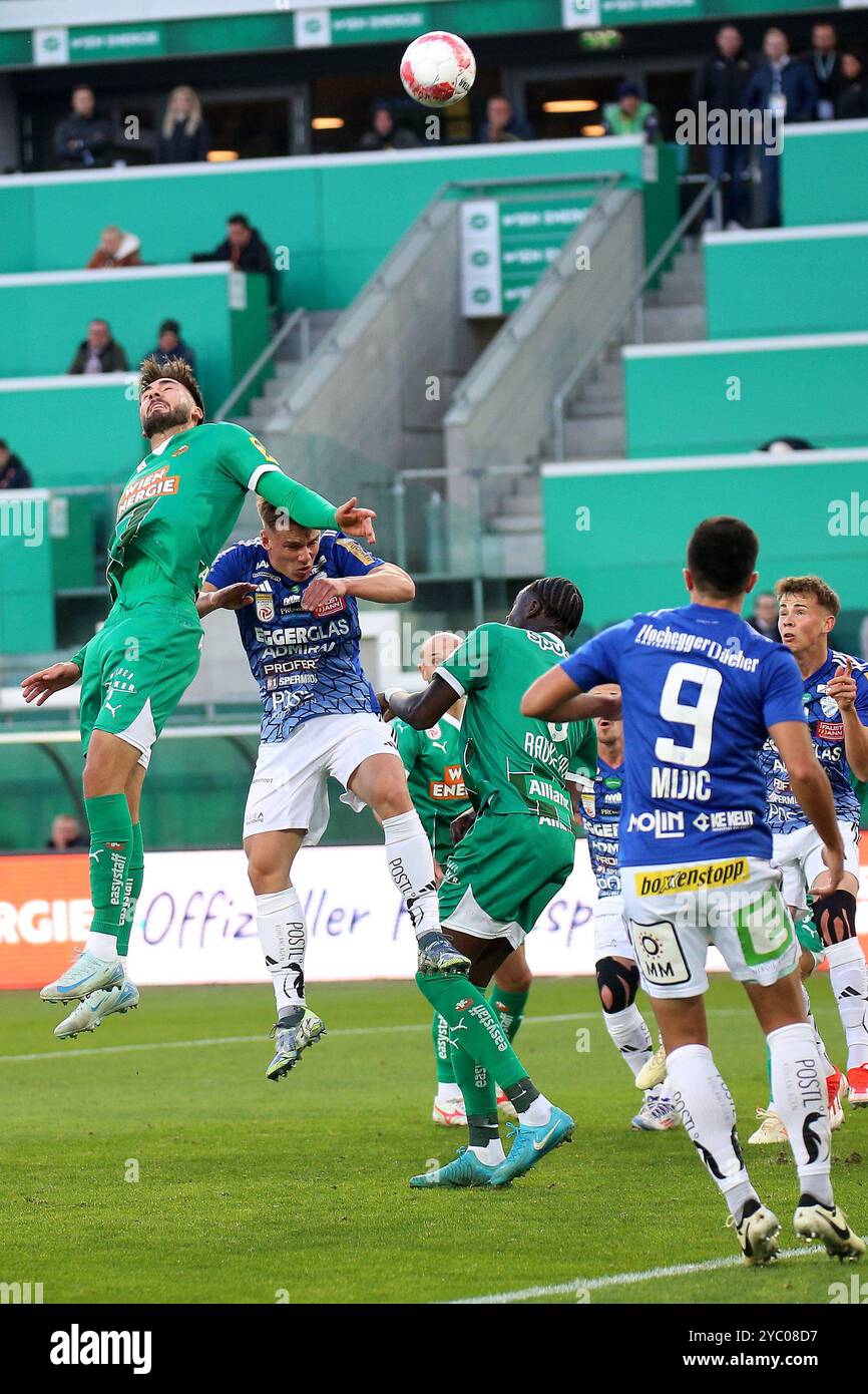 Wien, Österreich. Oktober 2024. WIEN, ÖSTERREICH - 20. OKTOBER: Dion Beljo von Rapid während des Admiral-Bundesliga-Spiels zwischen SK Rapid und TSV Egger Glas Hartberg im Allianz Stadion am 20. Oktober 2024 in Wien.241020 SEPA 29 062 - 20241020 PD17430 Credit: APA-PictureDesk/Alamy Live News Stockfoto