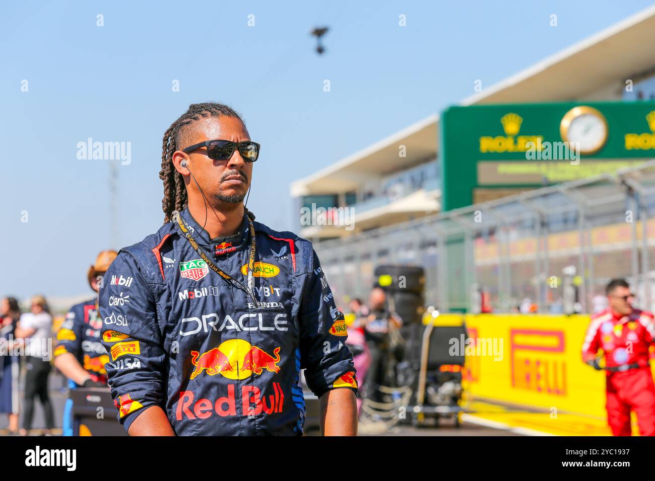 Austin, Texas, USA. Oktober 2024. Oracle Red Bull Racing Team am Startplatz während des Formel-1-Rennens Pirelli United States Grand Prix 2024, der auf dem Circuit of Americas in Austin, TX (USA), 18.-20. September 2024 stattfinden soll (Abbildung: © Alessio de Marco/ZUMA Press Wire) NUR ZUR REDAKTIONELLEN VERWENDUNG! Nicht für kommerzielle ZWECKE! Stockfoto