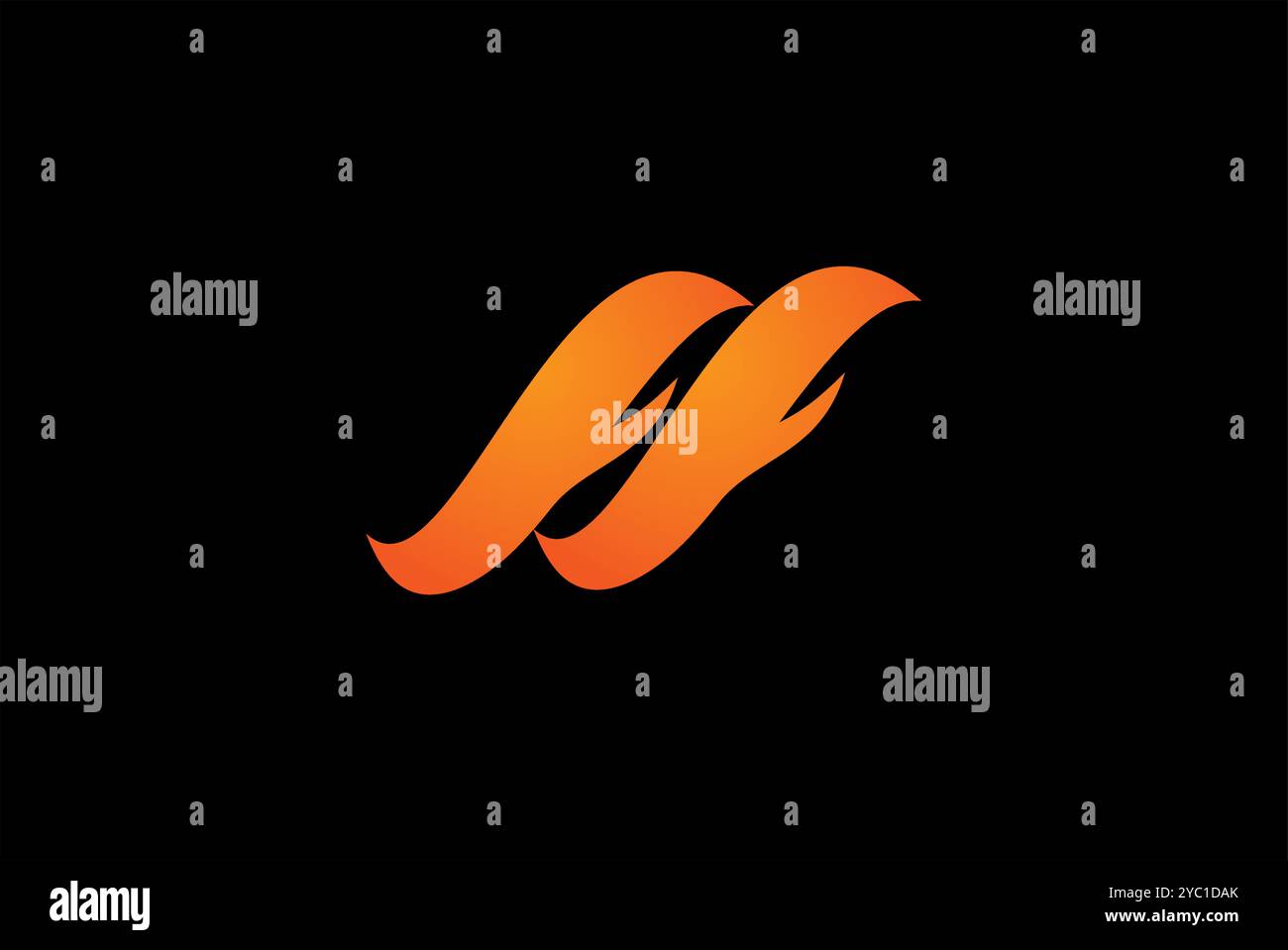 Letter ff Logo Design Vektor Geschäftsmarke kreative Ideen editierbar Stock Vektor