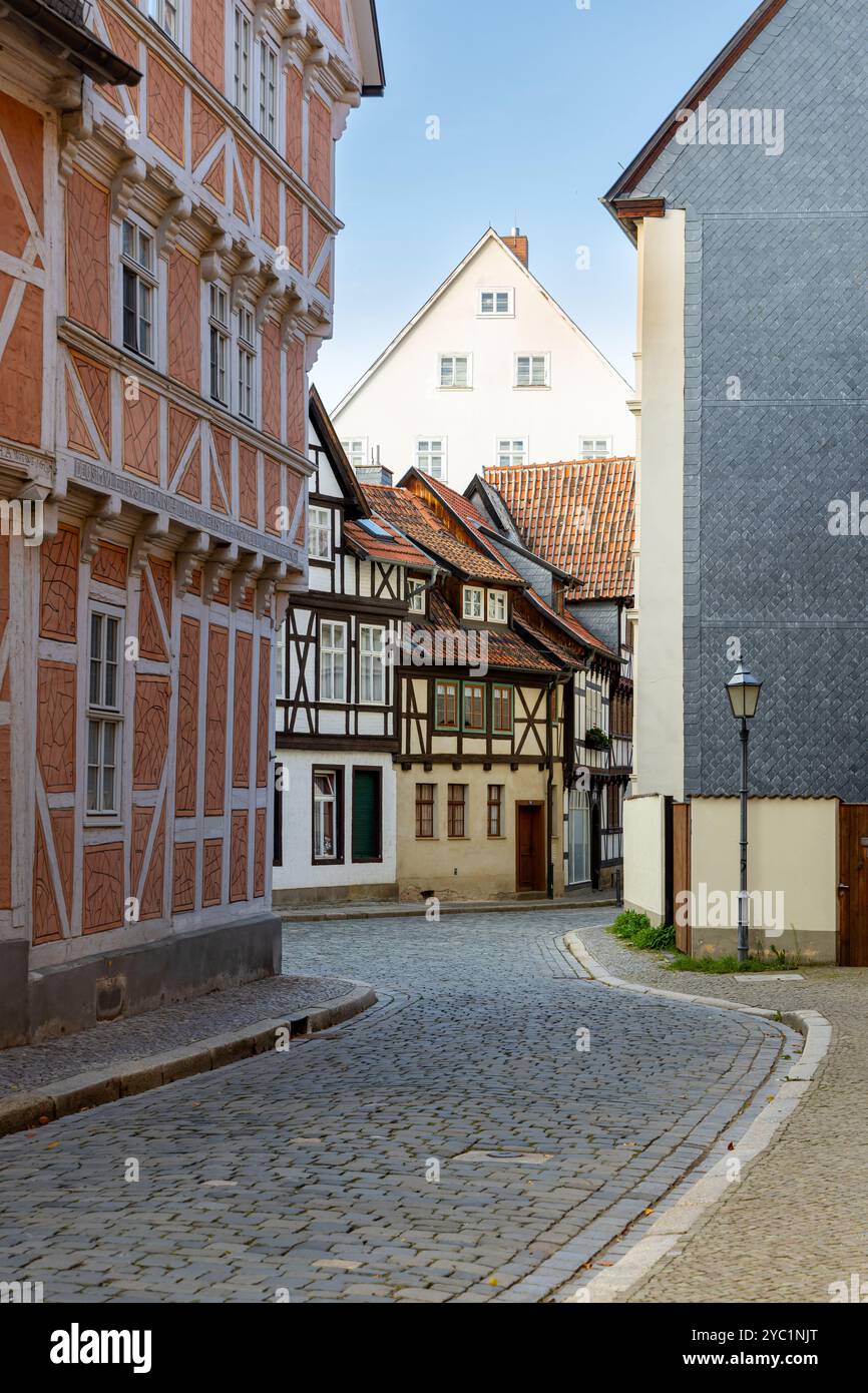 Bilder aus der Weltstadt Quedlinburg Harz Stockfoto