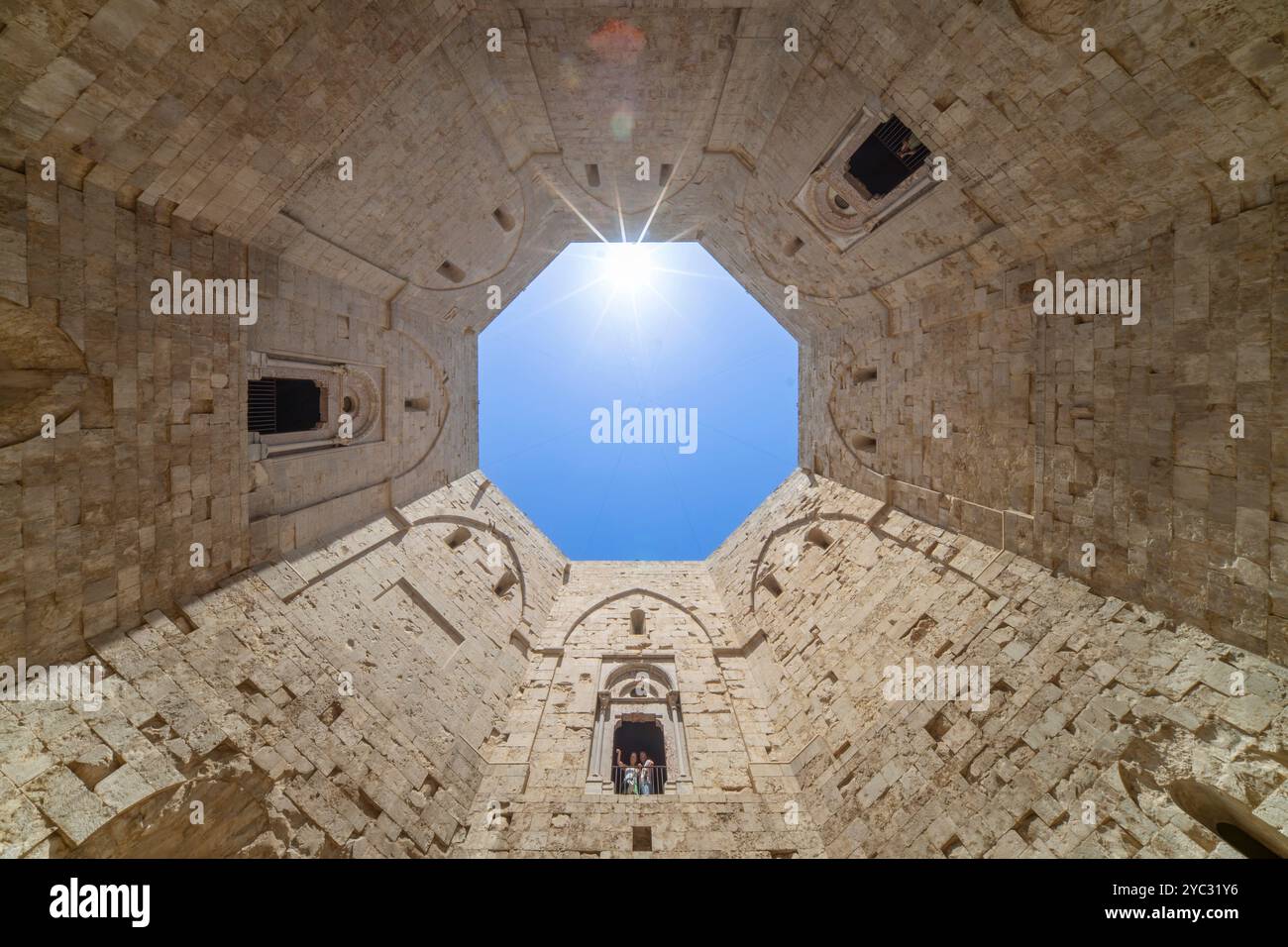 Festung Friedrichs II. Von Schwaben, Castel del Monte, Andria, westliche Murge, Barletta, Puliglia, Italien Stockfoto