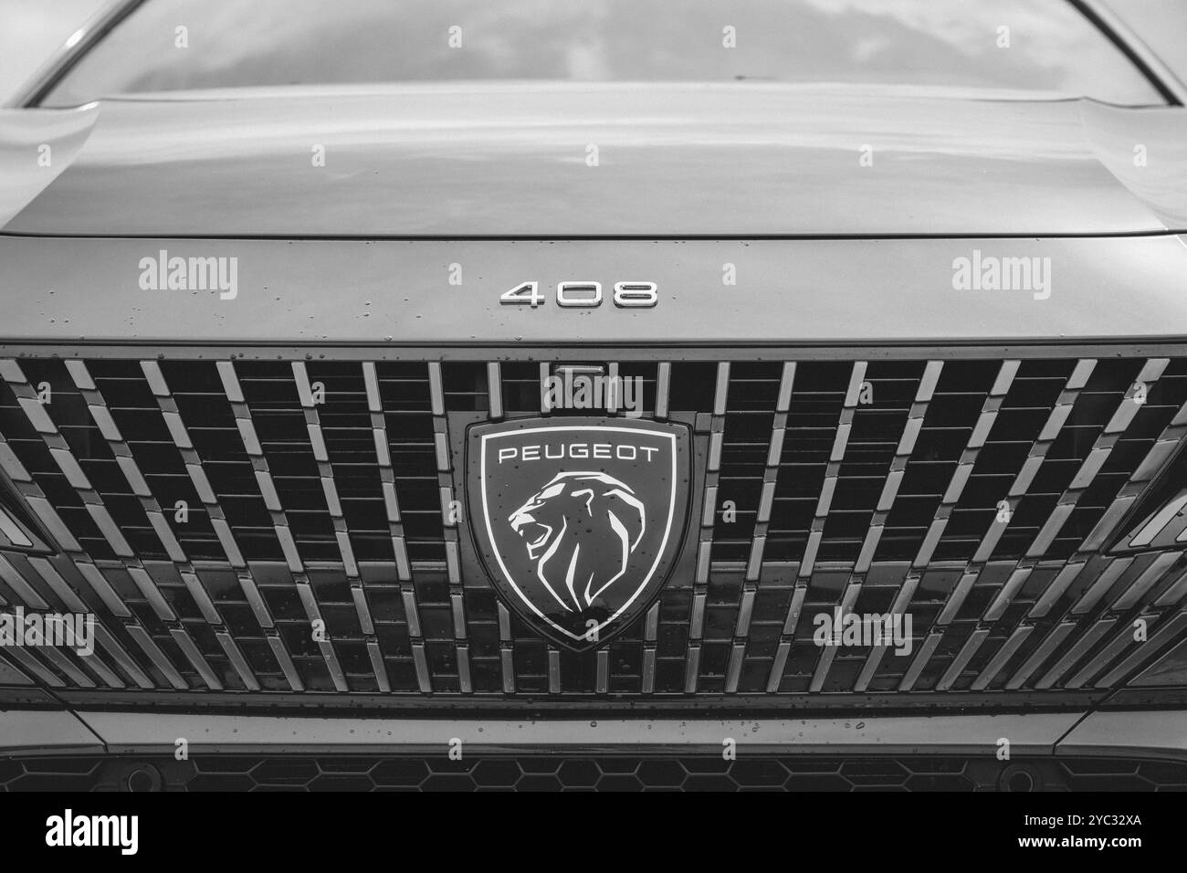 Manzhou Taiwan 13. Oktober 2024 Peugeot Car Front Close-up Stockfoto