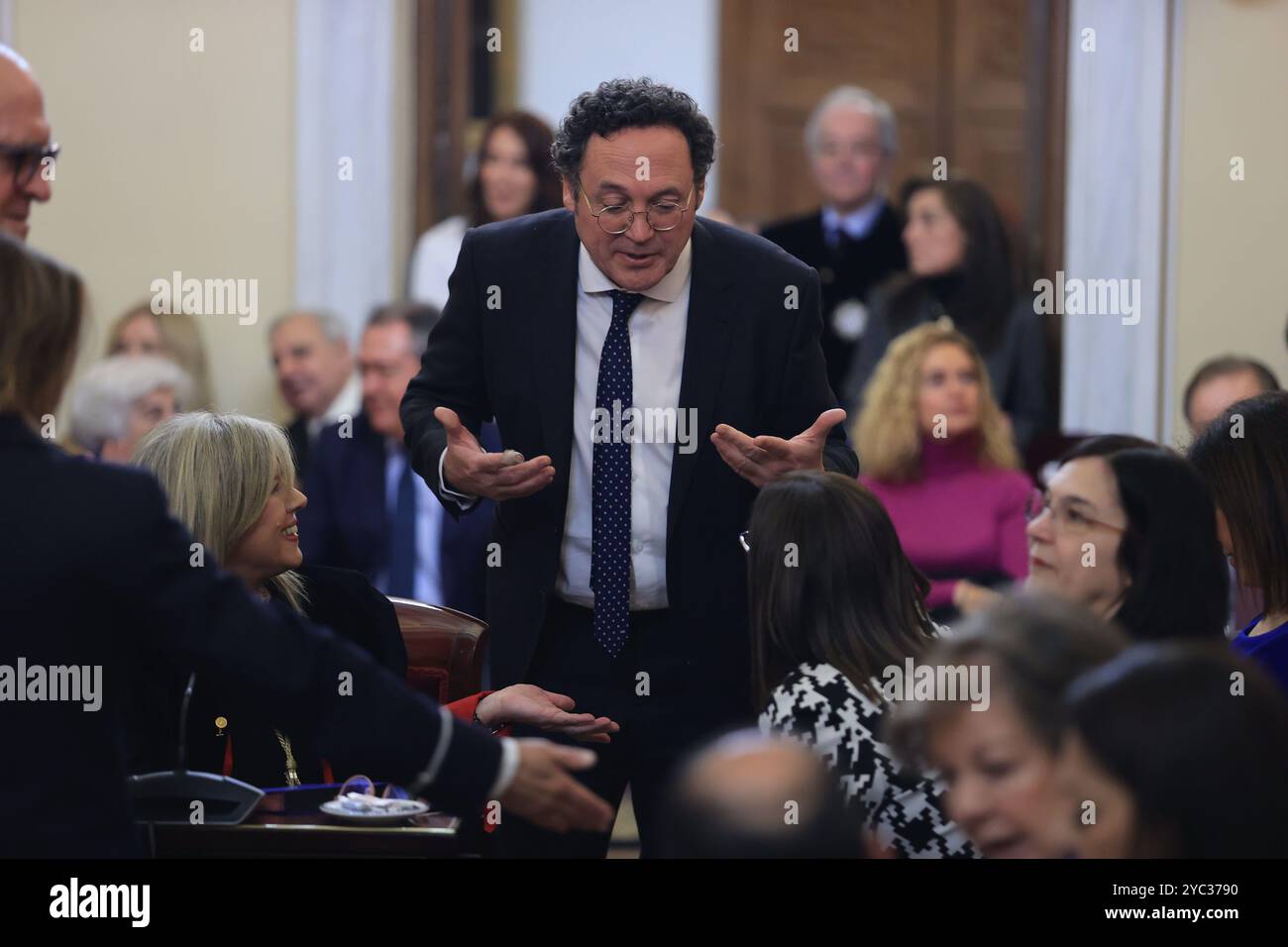 Madrid, 06.03.2024. Einweihung von Carmen Calvo Poyato als neuer Präsident des Staatsrates, des höchsten Beratungsgremiums der Regierung, unter Vorsitz von Félix Bolaños und gesponsert von Miguel Herrero y Rodríguez de Miñón und María Emilia Casas Baamonde. Foto: Jaime García. ARCHDC. Quelle: Album / Archivo ABC / Jaime García Stockfoto