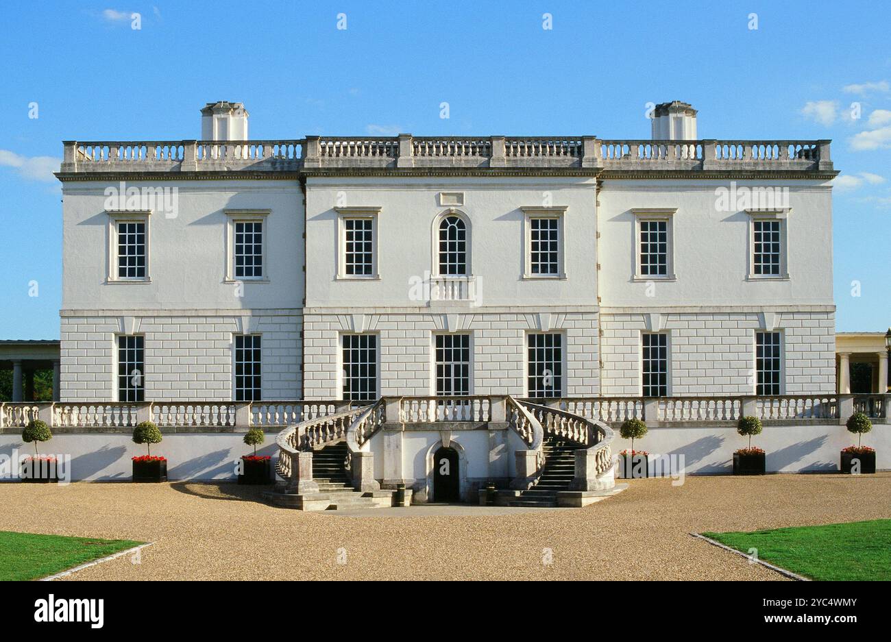 Das Äußere des Queens House, Greenwich, London, Großbritannien Stockfoto