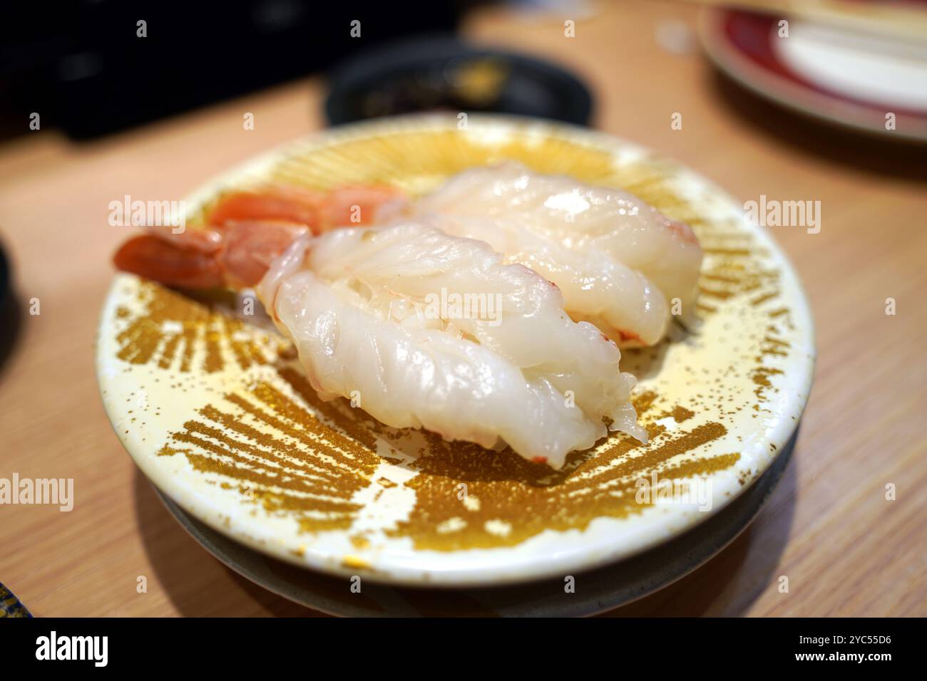 Frisches und köstliches japanisches Sushi Stockfoto