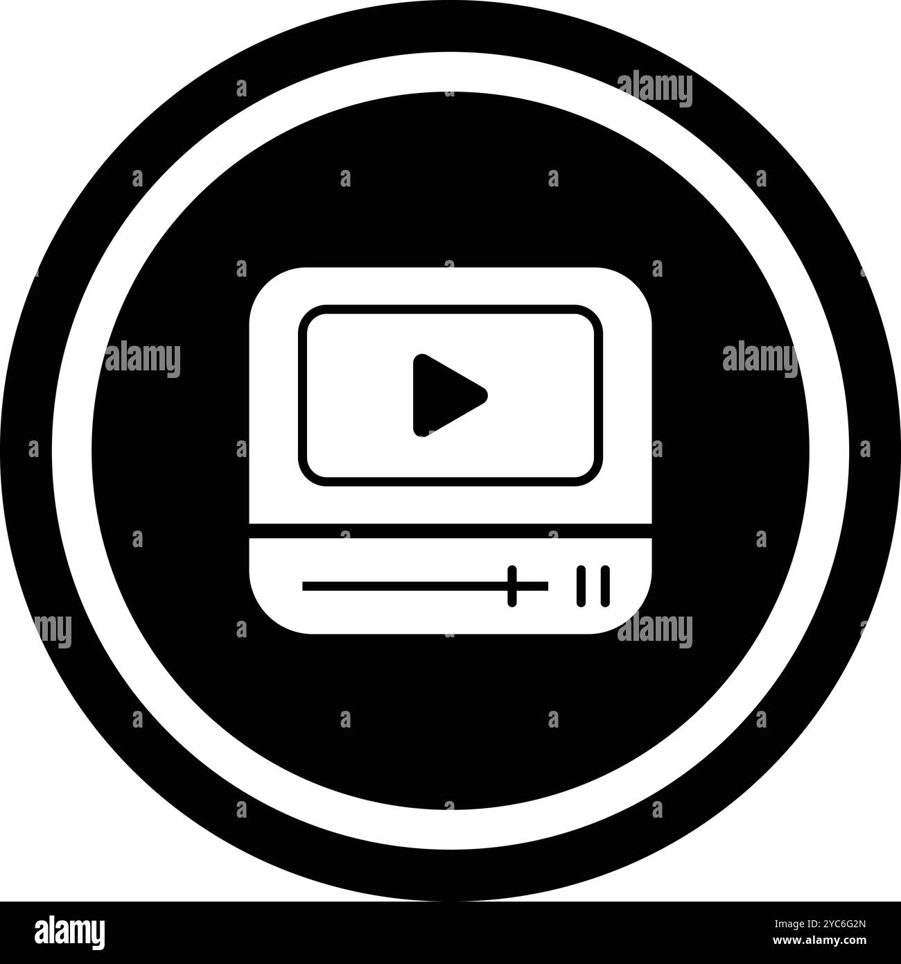 Video Player-Symbol Stock Vektor