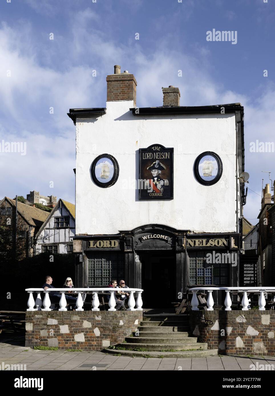The Lord Nelson - A Shepherd Neame Public House, 1 E Bourne Street, Hastings, East Sussex, England, Großbritannien Stockfoto