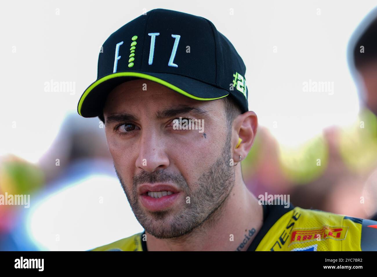 (29) Andrea Iannone aus Italien vom Team GoEleven fährt Ducati Panigale V4R während der FIM Motul Superbike World Championship - Rennen 1 von Acerbis Itali Stockfoto