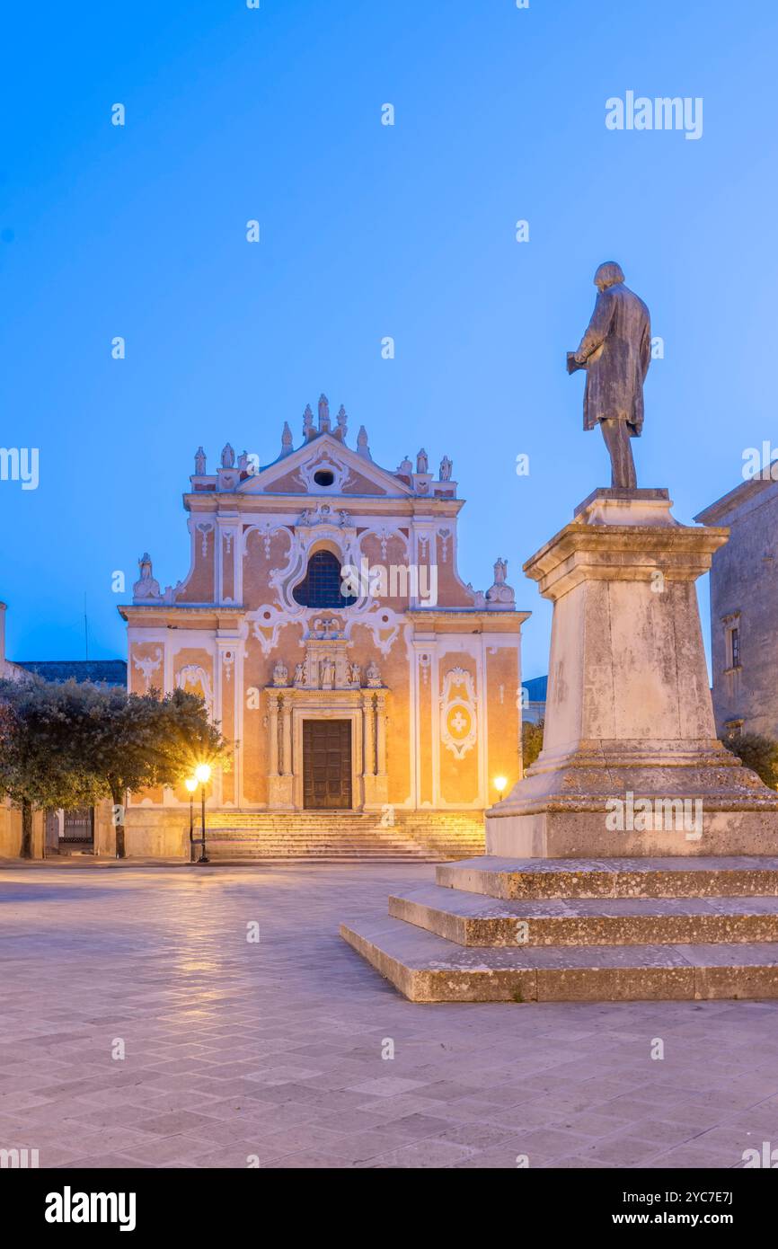 Pisanelli Square, Tricase, Lecce, Salento, Apulien, Italien Stockfoto