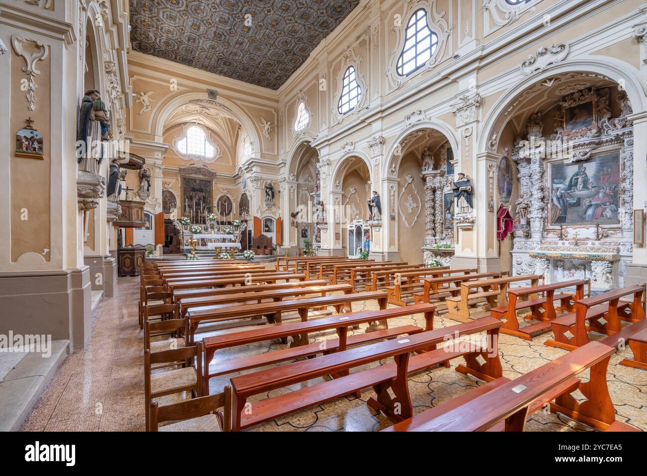 Kirche San Domenico, Pisanelli-Platz, Tricase, Lecce, Salento, Apulien, Italien Stockfoto