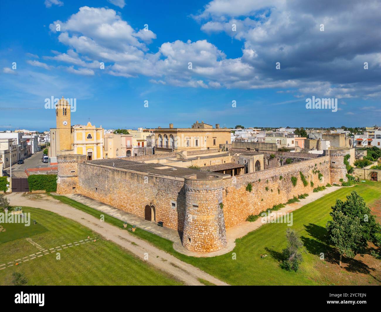 Capranica Castle, Tricase, Lecce, Salento, Apulien, Italien Stockfoto