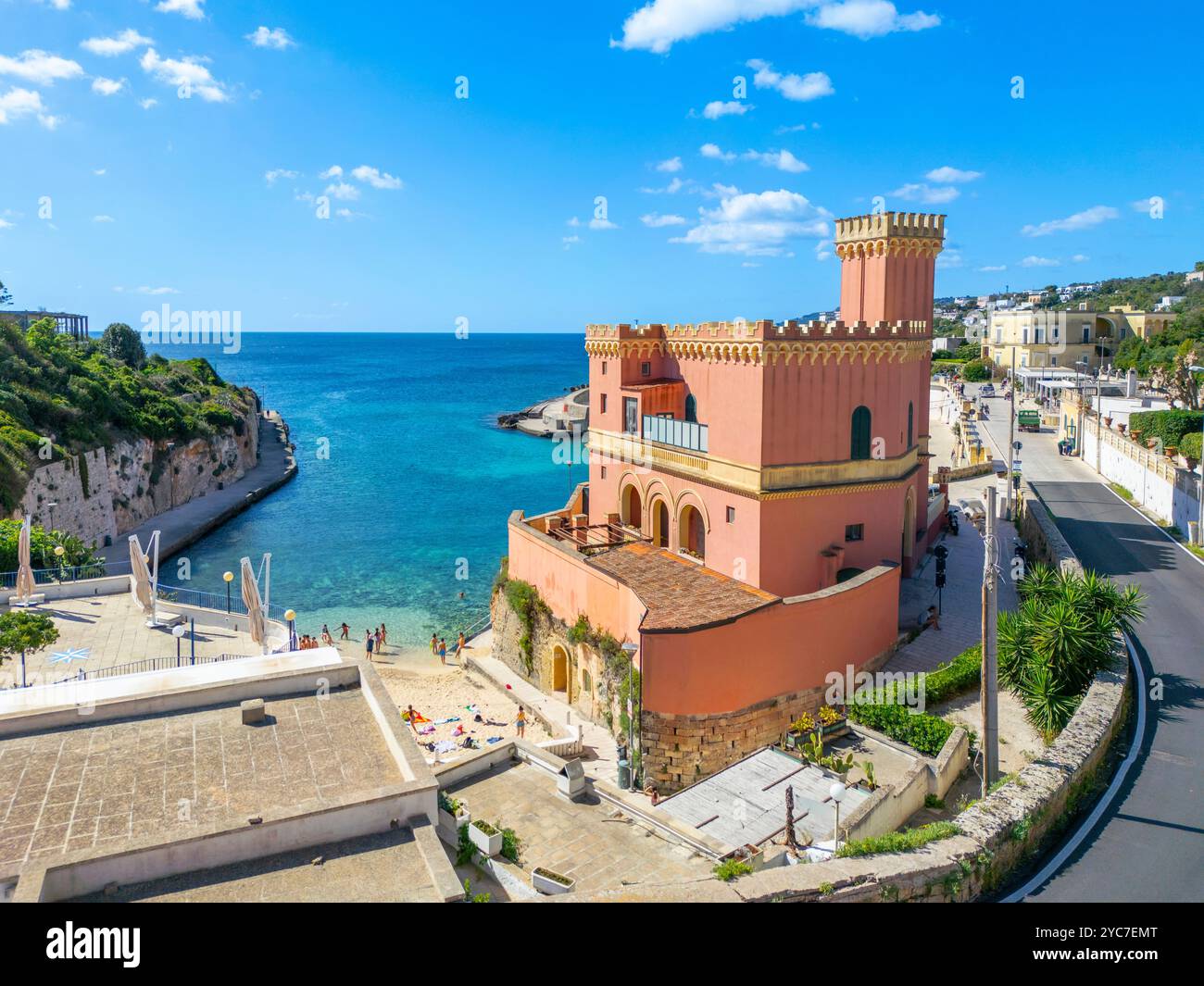 Tricase Castle, Hafen von Tricase, Tricase, Lecce, Salento, Apulien, Italien Stockfoto