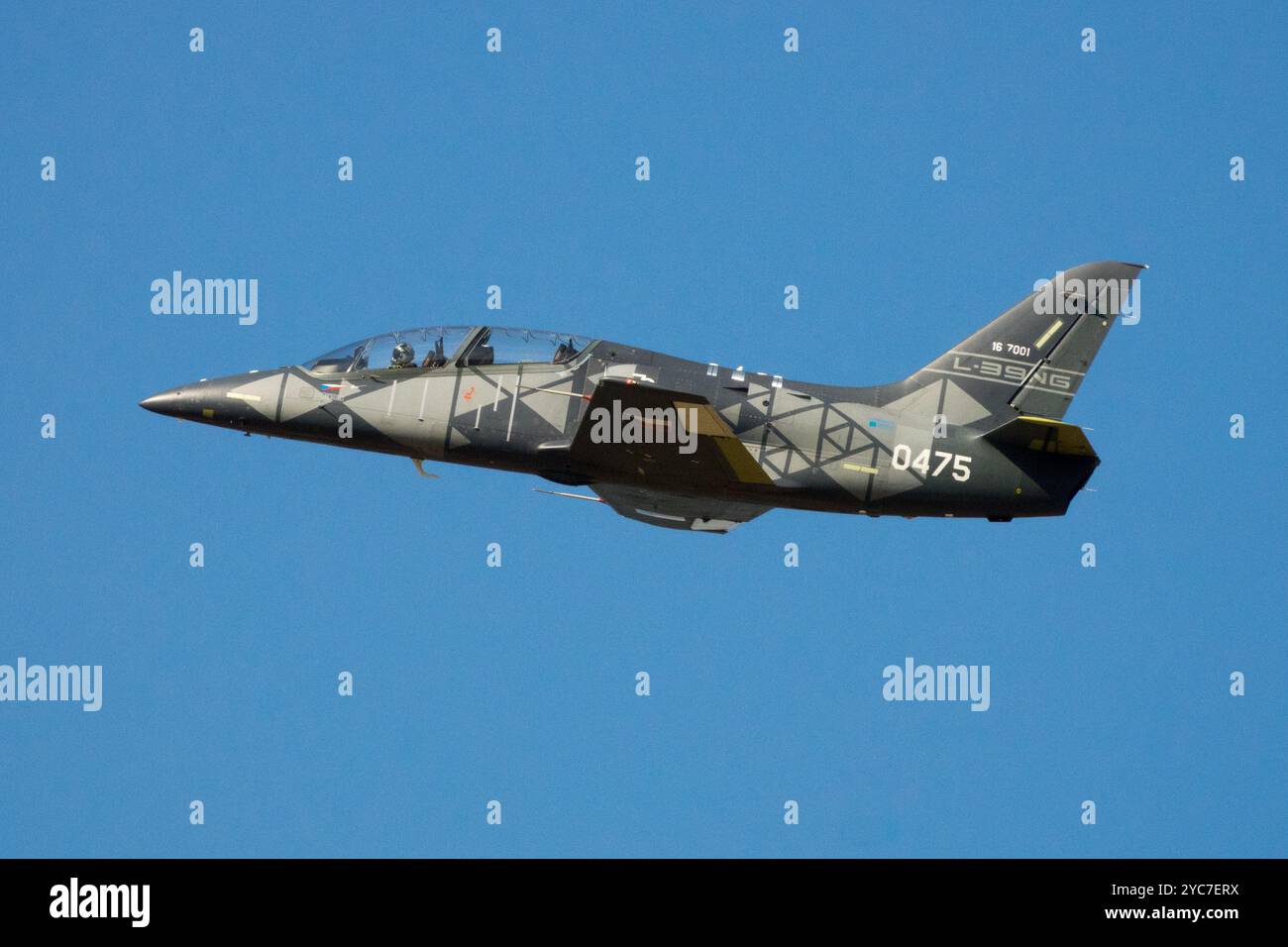 Tschechische Luftwaffe, Aero L-39NG, Seitenansicht Stockfoto