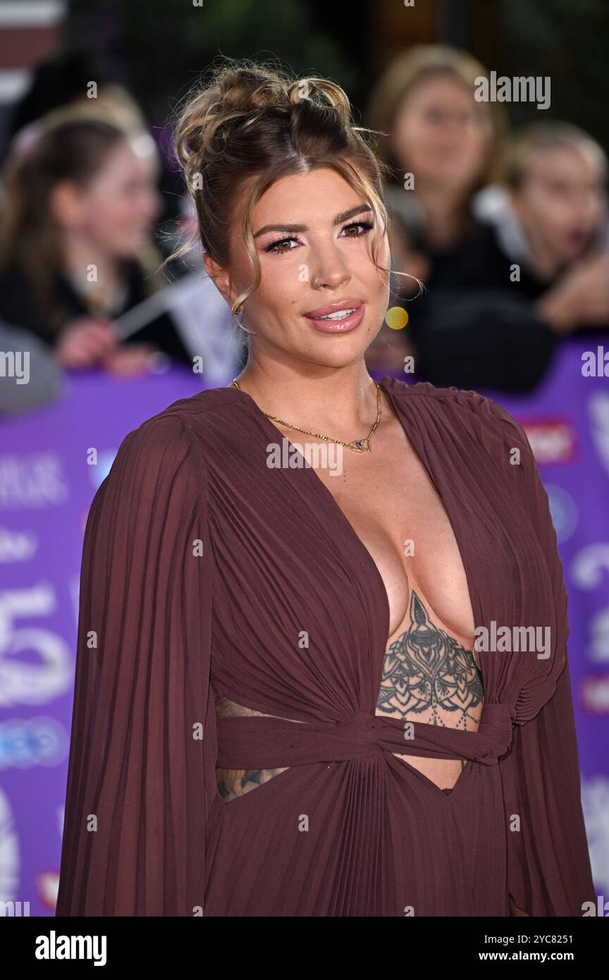 London, Großbritannien. Oktober 2024. Olivia Bowen kommt bei den Pride of Britain Awards im Grosvenor House Hotel an. Quelle: Doug Peters/EMPICS/Alamy Live News Stockfoto