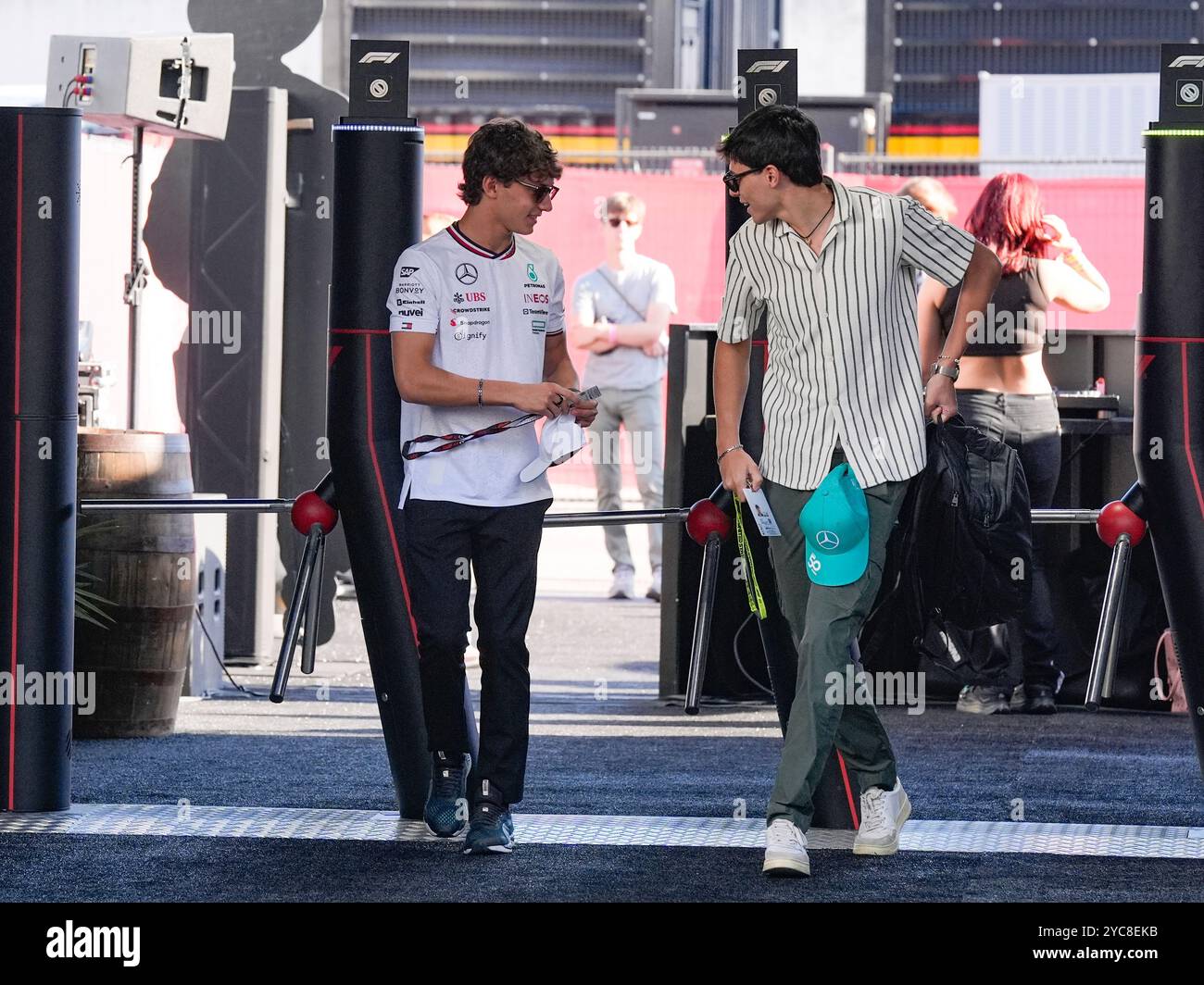 Austin, Texas, USA. Oktober 2024. 20. Oktober 2024: Andrea Kimi Antonelli #4 beim Formel 1 Pirelli United States Grand Prix 2024 auf dem Circuit of the Americas in Austin Texas. Brook Ward/scheinbare Media Group (Kreditbild: © AMG/AMG via ZUMA Press Wire) NUR REDAKTIONELLE VERWENDUNG! Nicht für kommerzielle ZWECKE! Stockfoto