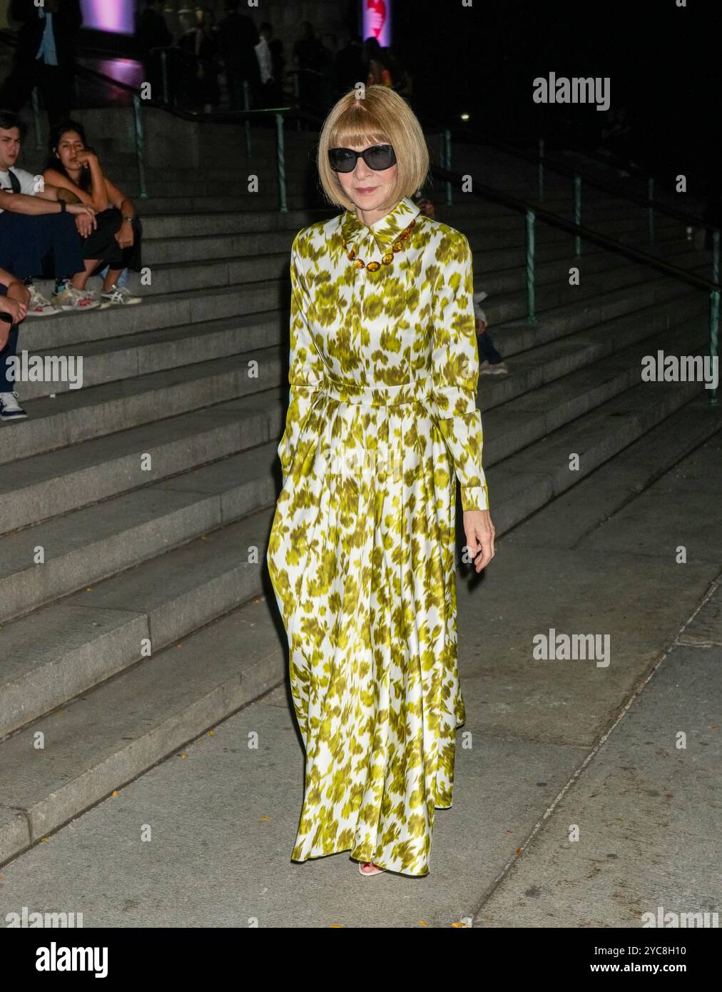 New York, Usa. Oktober 2024. Anna Wintour nimmt an den Golden Heart Awards 2024 Teil, die am Montag, 21. Oktober, in der Cathedral Church of St. John the Devine in New York City, New York, USA, abgehalten werden. 2024. Quelle: Jennifer Graylock/Alamy Live News Stockfoto