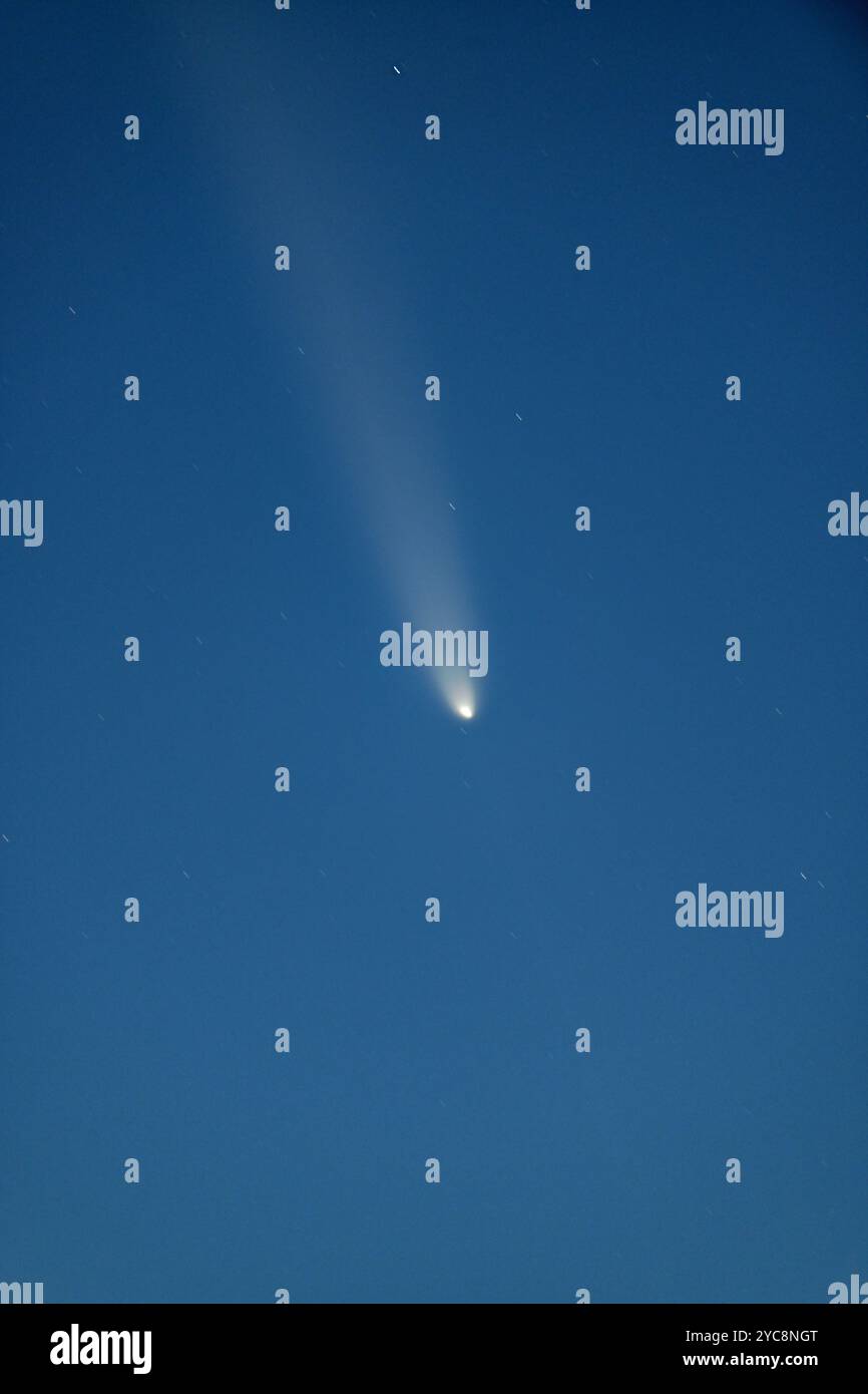 C/2023 A3 Tsuchinshan – ATLAS über Tracy, Kalifornien Stockfoto