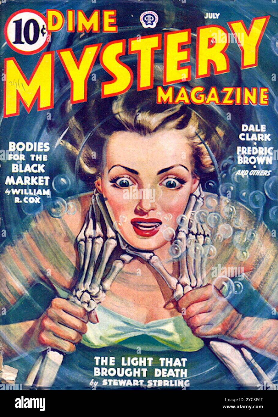 Dime Mystery Magazine Vol 29 # 1. Juli 1943. Stockfoto