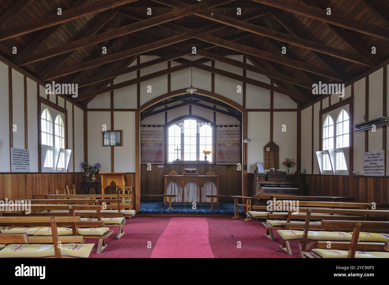 St David’s Anglican Church at the Port Arthur Historic Site wurde 1927 in Tasmanien, Australien, Ozeanien erbaut und eröffnet Stockfoto
