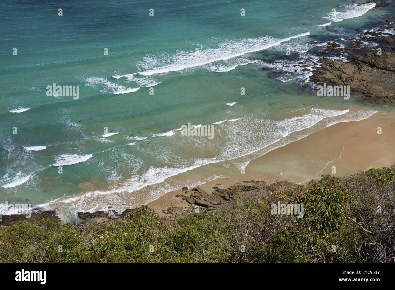 Malerische Aussicht von Teddy's Lookout, Lorne, Victoria, Australien, Ozeanien Stockfoto