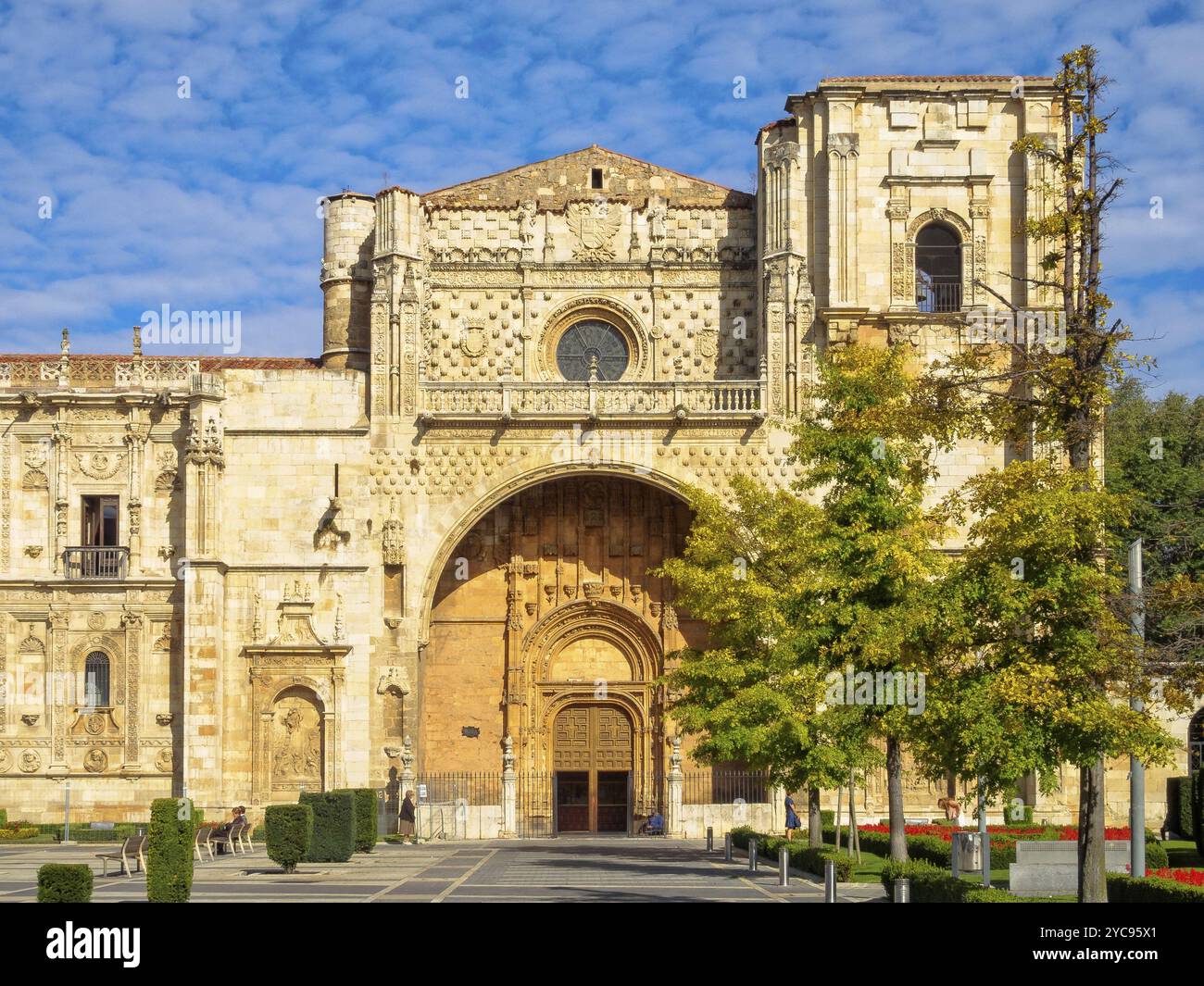 Museum in einem ehemaligen Kloster am San Marcos Platz, Leon, Kastilien und Leon, Spanien, Europa Stockfoto