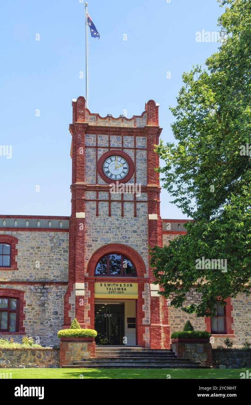 Die Yalumba Winery im Barossa Valley ist Australiens ältestes familiengeführtes Weingut heute, Angaston, SA, Australien, Ozeanien Stockfoto