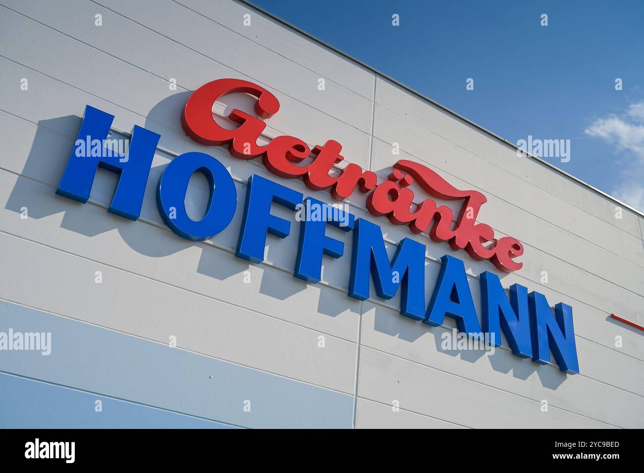 Logo der Firma Getränke Hoffmann, Berlin, Deutschland, Logo Fa. Getränke Hoffmann, Deutschland Stockfoto