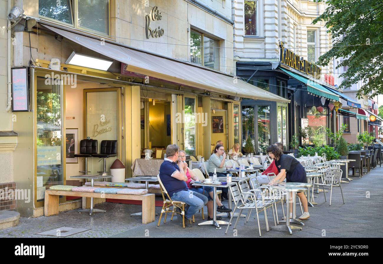 Café Berio, Maaßenstraße, Schöneberg, Tempelhof-Schöneberg, Berlin, Deutschland Stockfoto