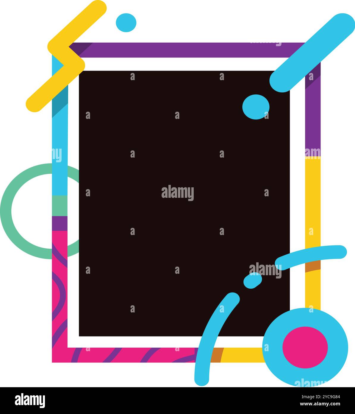 Die Evolution abstrakter Frames im modernen Design Stock Vektor