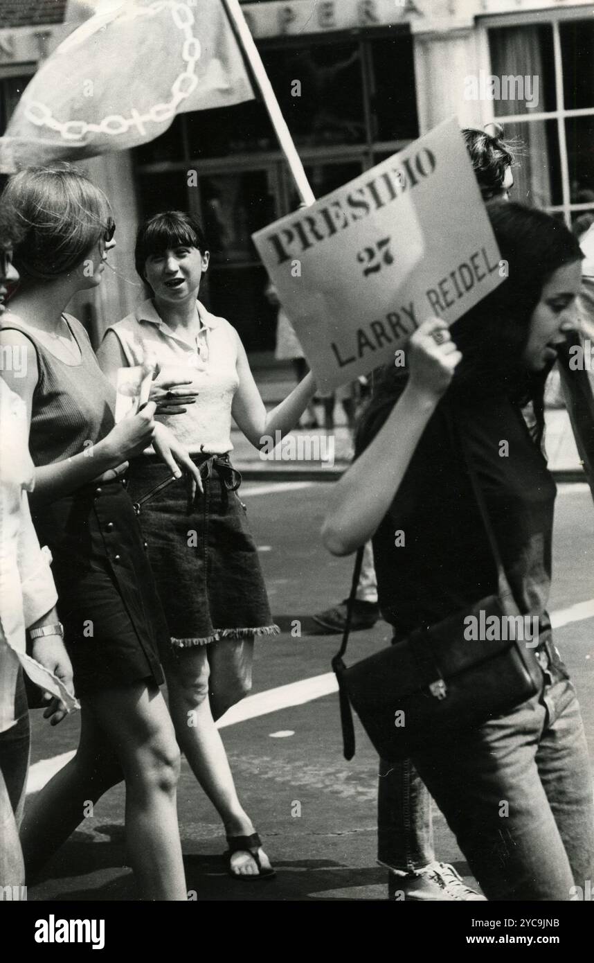 Amerikanische Demonstranten gegen den Krieg in Vietnam, USA 1970 Stockfoto