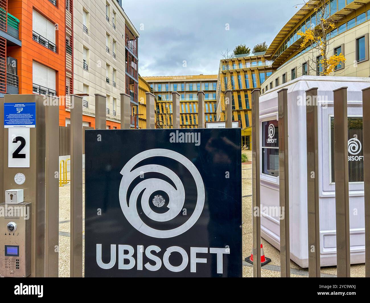 Saint-Mandé, Frankreich, Close Up Logo, Sign, French Start Up Company Offices, « Ubisoft' Start-up Nation Stockfoto