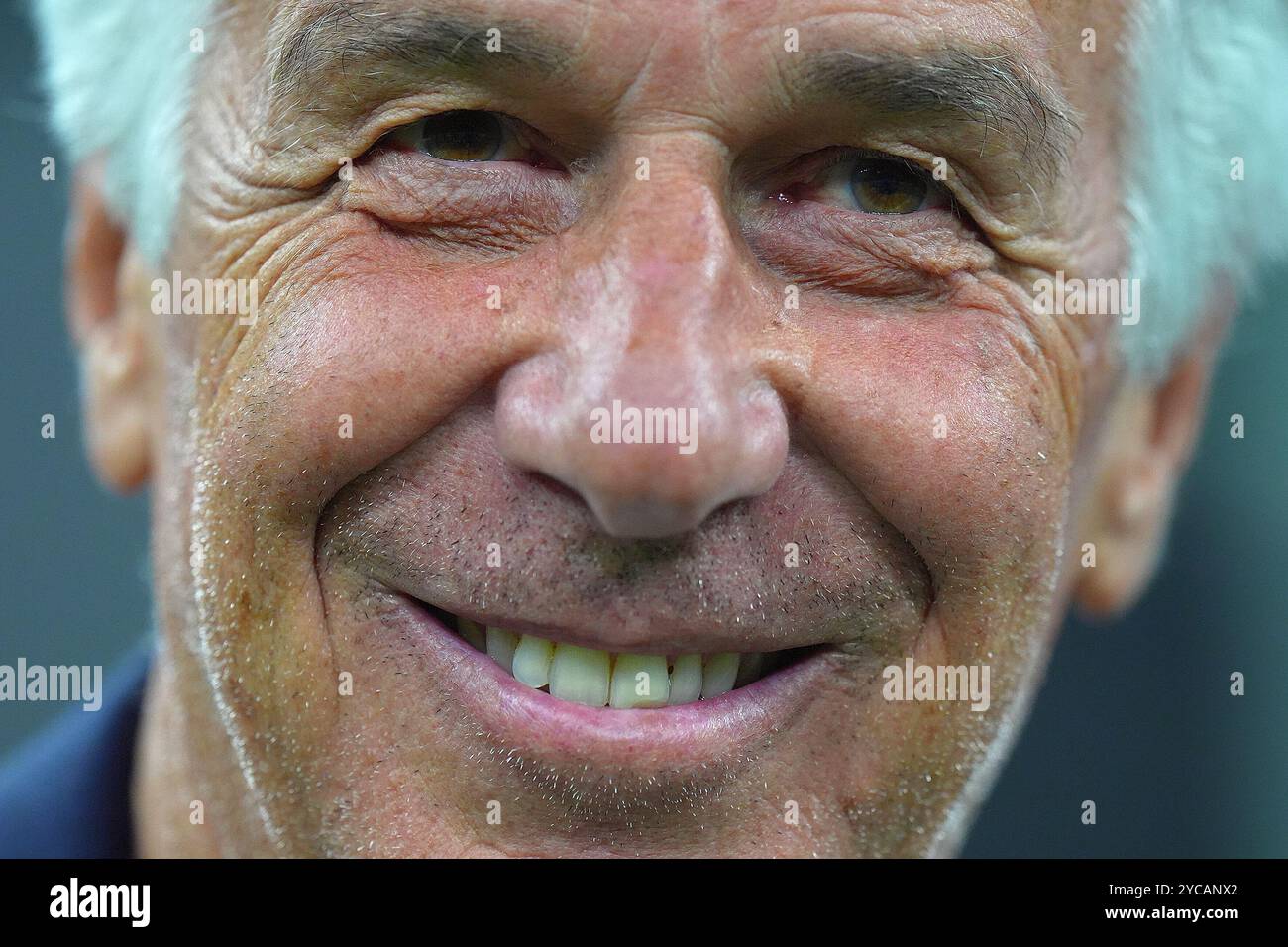 Atalanta&#x2019;s Gianpiero Gasperini während des Fußballspiels der Serie A zwischen Inter und Atalanta im San Siro Stadion in Mailand, Norditalien - Freitag, den 30. August 2024. Sport - Fußball . (Foto: Spada/Lapresse) Stockfoto