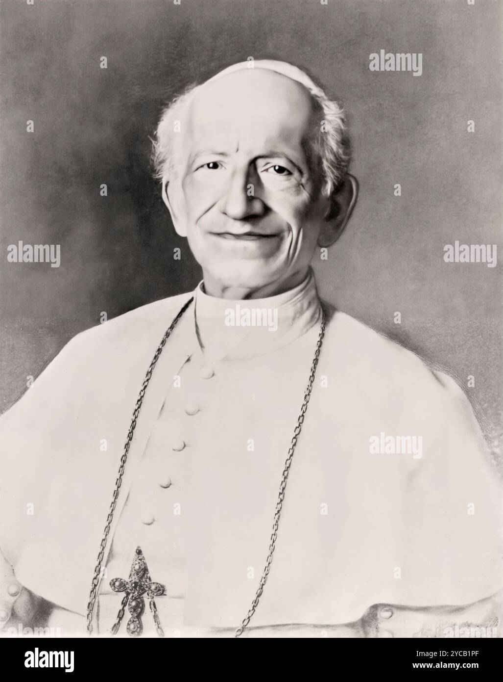 Papst Leo XIII. Porträt 1898 – ( Gioacchino Vincenzo Raffaele Luigi Pecci) – 2. März 1810 – 20. Juli 1903 Stockfoto