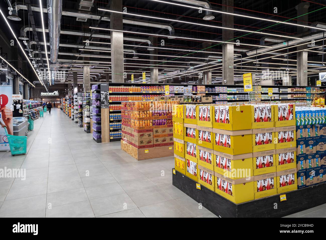 Gewinner Supermarkt, Tribeca Mall, Einkaufszentrum, riesig, gigantisch, modern, Indischer Ozean, Insel, Mauritius, Afrika, Gewinner Supermarkt, Einkaufszentr Stockfoto