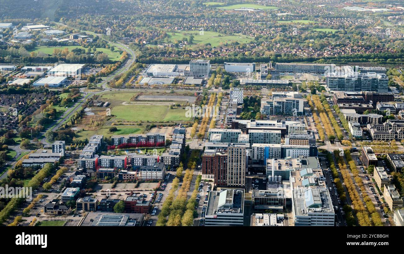 Das Zentrum der Stadt Milton Keynes, A New Town, Buckinghamshire, Südostengland, Großbritannien Stockfoto