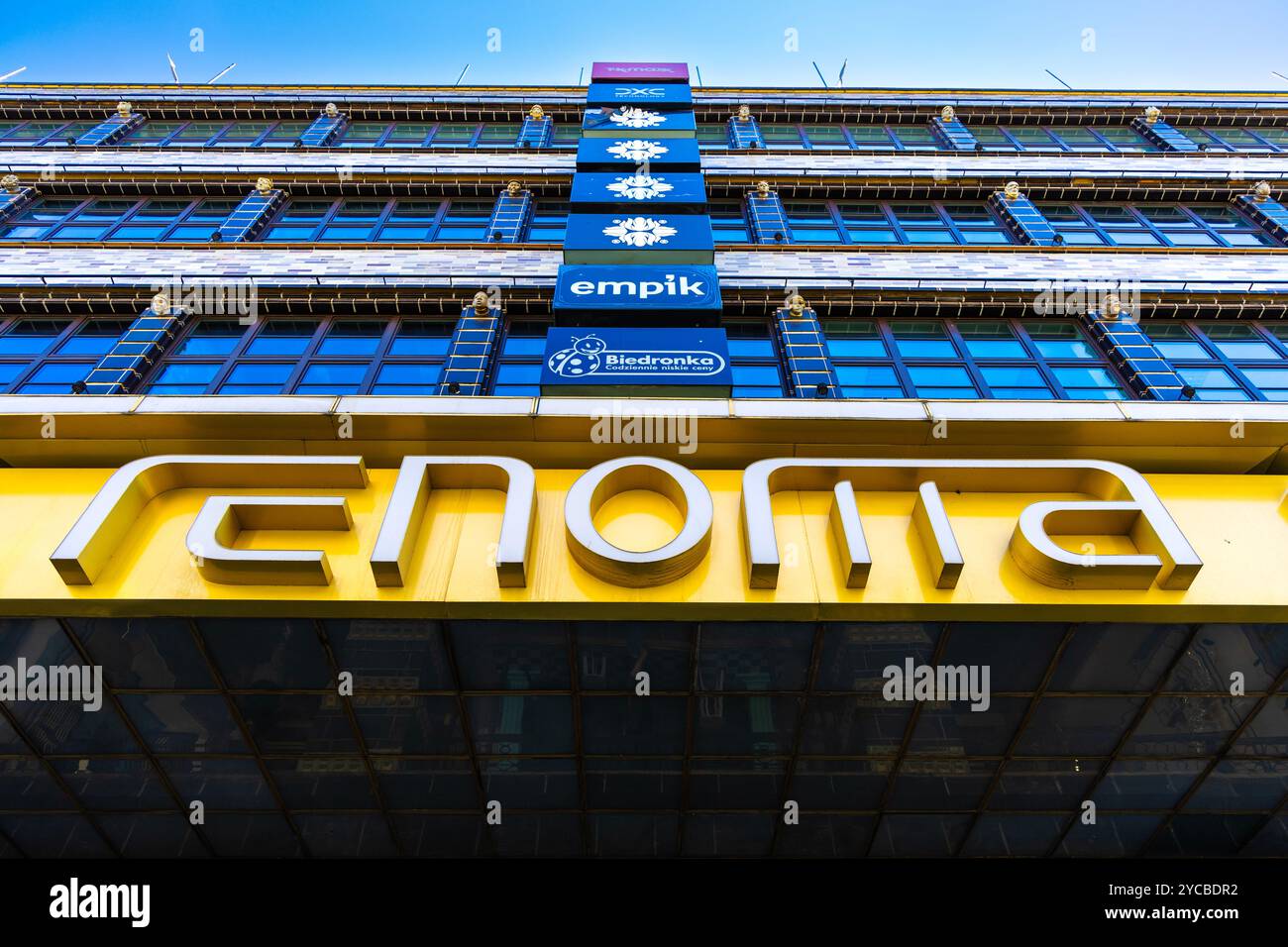 Außenansicht des Renoma Shopping Centre (Dom Handlowy Renoma), Breslau, Polen Stockfoto