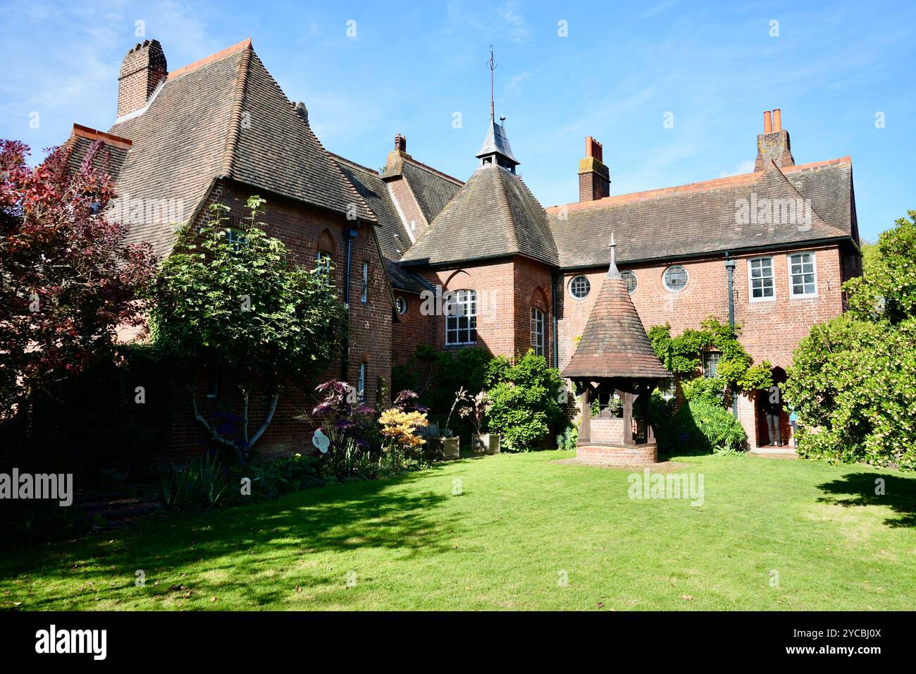 William Morris' Haus Rotes Haus und Garten, erbaut 1860. Stockfoto