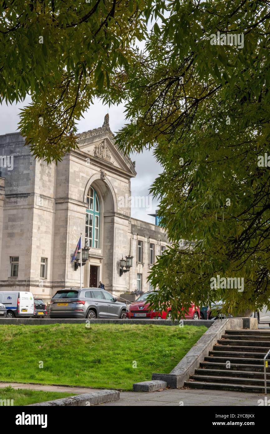 Southampton Civic Centre Gebäude Vordereingang, Southampton City council Offices, City Centre, Southampton Hampshire, Großbritannien Stockfoto