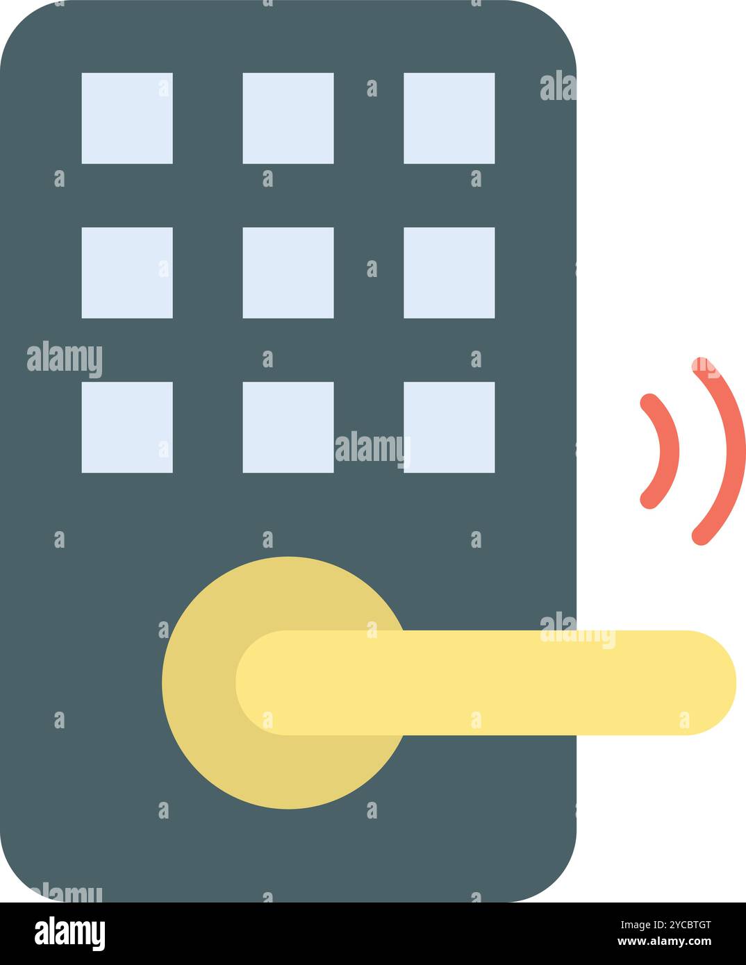 Vektorbild des Smart Lock-Symbols. Geeignet für mobile Anwendungen, Webanwendungen und Printmedien. Stock Vektor