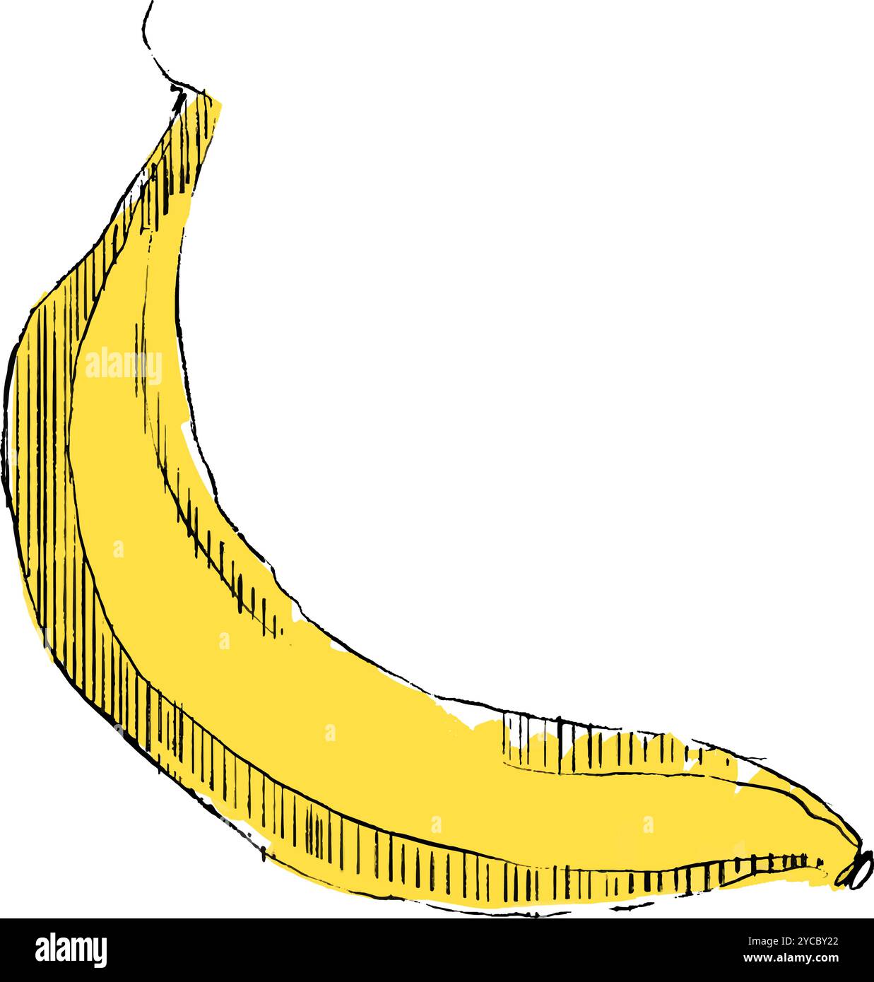 Bananengrafik-Cartoon. Tropische Früchte. Vektorabbildung Stock Vektor